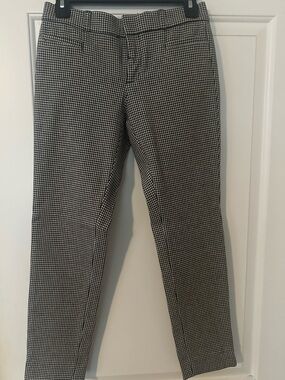 Banana Republic Sloan Black and White Houndstooth Dress Pants
